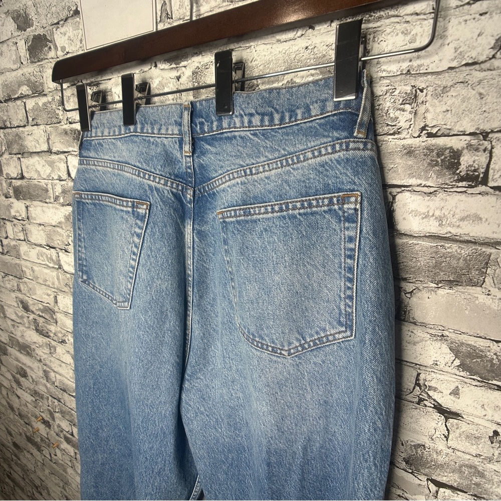 EUC Reformation Cary High Rise Slouchy Wide Leg Light Wash Blue Jeans Sz 31 - Picture 12 of 16